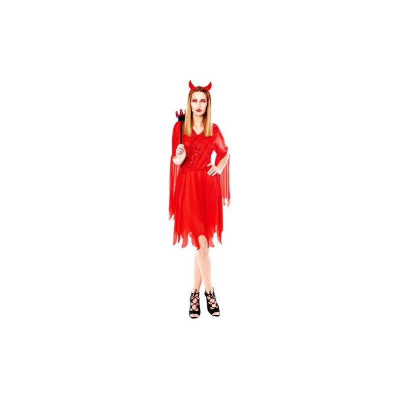 Disfraz Diablesa Diabla Para Adulto Deluxe Cosplay Halloween - Universo Surprise Diabla M