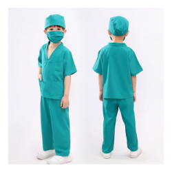 Disfraz Cirujano Médico Bata Verde Hospital