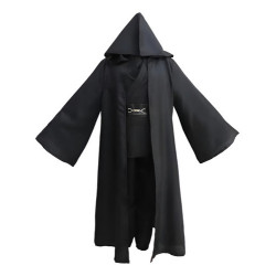 Traje Disfraz Star Wars Jedi Niños Y Adultos Túnica Con Capucha Halloween Cosplay