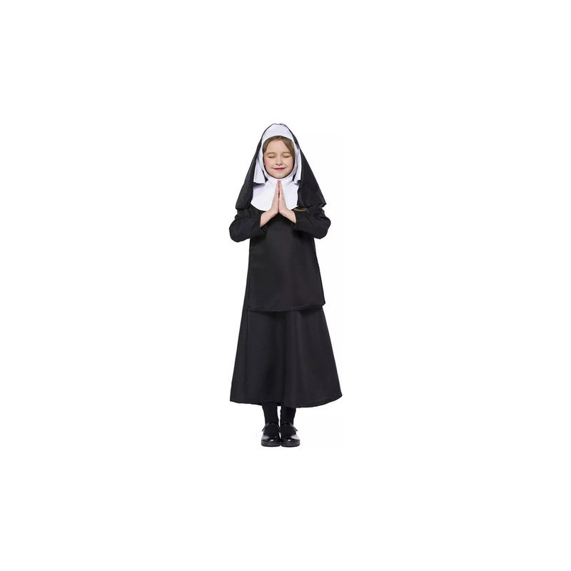 Disfraz Monja Religiosa Para Niñas Halloween Cosplay