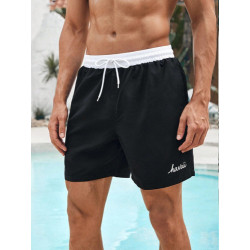 Traje De Baño Hombre Short Cordón Manfinity