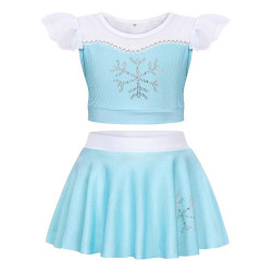 Traje De Baño Princesas Disney Para Niñas 2 Piezas