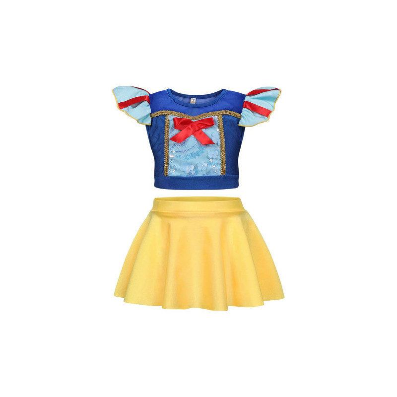 Traje De Baño Princesas Disney Para Niñas 2 Piezas