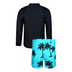 Traje De Baño Shein Niño Adolescente Short Y Polera