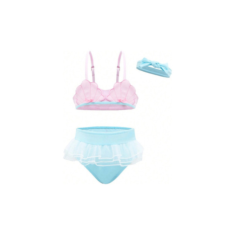 Traje De Baño Para Niña Shein