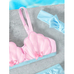 Traje De Baño Para Niña Shein