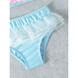 Traje De Baño Para Niña Shein