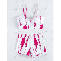 Traje De Baño Shein Para Mujer Bikini Con Short