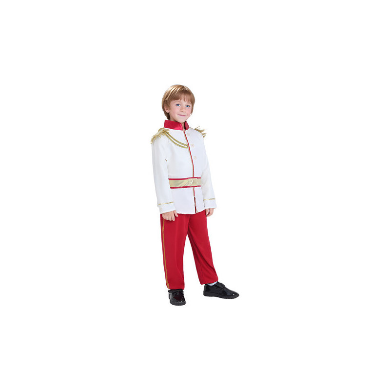 Disfraz Para Niños Principe Encantador Rojo - Día Del Libro - Cenicienta - Disney - Cosplay - Halloween