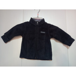 Polerón Polar Infantil Talla 6-12 Meses Columbia Negro Liso 6-12 Meses