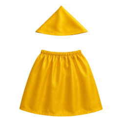 Falda Y Pañuelo De Color Para Baile Chilote Fiestas Patrias
