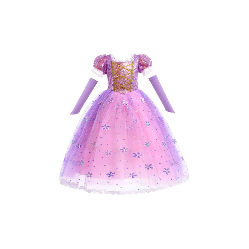 Disfraz Rapunzel Niña - Enredados - Cosplay - Halloween - Día Del Libro - Mi Ropero Encantado