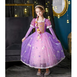 Disfraz Rapunzel Niña - Enredados - Cosplay - Halloween - Día Del Libro - Mi Ropero Encantado