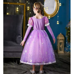 Disfraz Rapunzel Niña - Enredados - Cosplay - Halloween - Día Del Libro - Mi Ropero Encantado