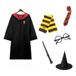 Disfraz Harry Potter - Gryffindor Niño - Halloween - Cosplay - Hogwarts - 6 Piezas - Mi Ropero Encantado