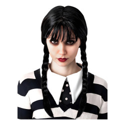 Peluca Merlina Addams - Cosplay - Halloween Merlina