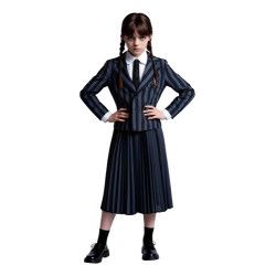 Disfraz Niña Uniforme Merlina Addams - Wednesday - Halloween - Mi Ropero Encantado