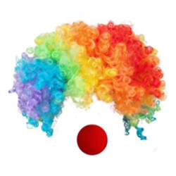 Disfraz Payaso Niños Incluye Peluca Y Nariz - Cosplay - Circo - Mi Ropero Encantado