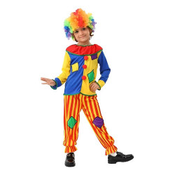 Disfraz Payaso Niños Incluye Peluca Y Nariz - Cosplay - Circo - Mi Ropero Encantado