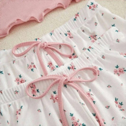 Pijama Mujer 3 Piezas - Polera, Short Y Pantalón Largo