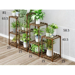 Set De 4 Estantes Para Plantas 