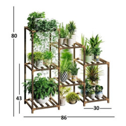 Estante Para Plantas 3 Niveles Gran Capacidad