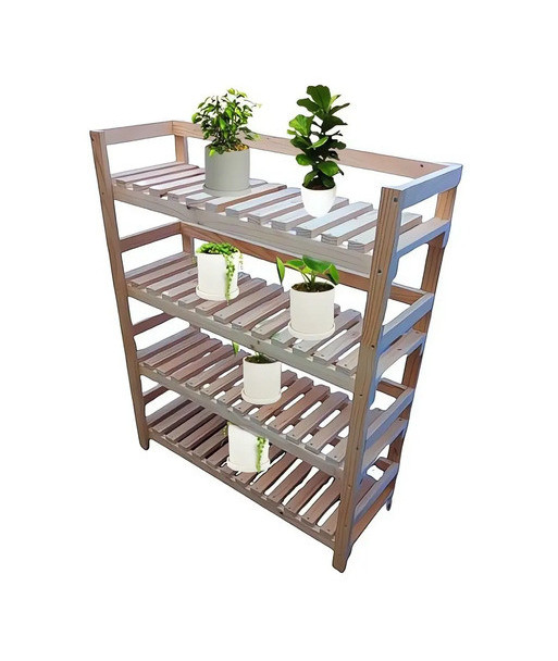 Estante Almacenamiento De Plantas 110 Cm. Blanco Fino