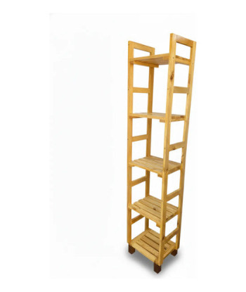 Estantería Vertical Para Plantas De Madera 150 Cm 5 Niveles Roble