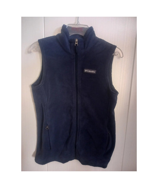 Poleron Polar Columbia Sin Mangas Talla 10-12 Azul Lisa 10-12