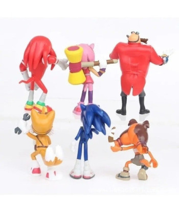 Set De 6 Figuras De Sonic De 6-7 Cm