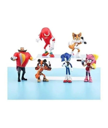 Set De 6 Figuras De Sonic De 6-7 Cm