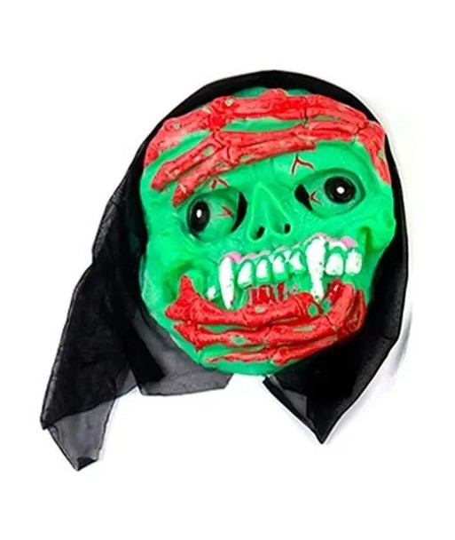 Máscara Zombie Luminoso Halloween Diseño Aleatorio 20x26cm Halloween Mascara