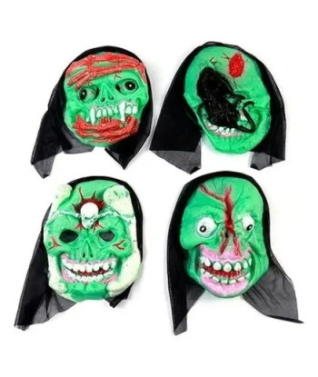 Máscara Zombie Luminoso Halloween Diseño Aleatorio 20x26cm Halloween Mascara