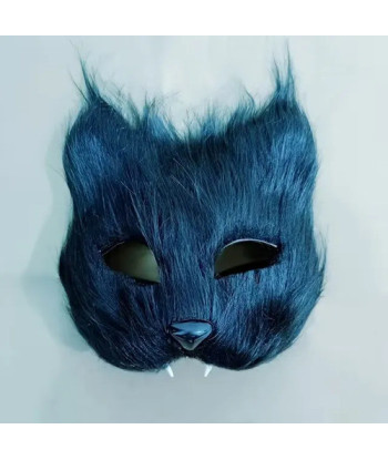 Disfraz Therian Máscara Animales - Hallowen Negro Única