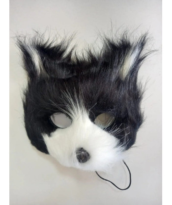 Disfraz Therian Máscara Animales - Hallowen - Cosplay Negro/blanco Única