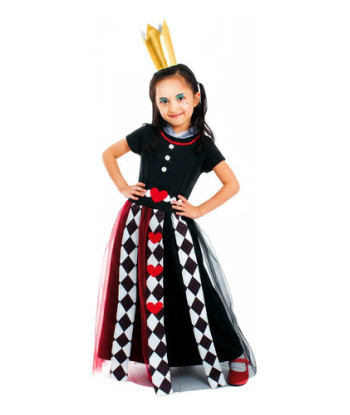Disfraz Infantil Día Del Libro - Alicia - Sombrerero Loco Reina De Corazones 7-9