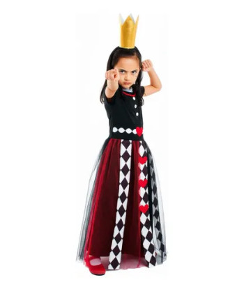 Disfraz Infantil Día Del Libro - Alicia - Sombrerero Loco Reina De Corazones 7-9