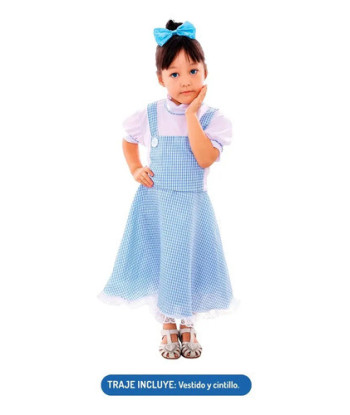 Disfraz Infantil Día Del Libro - El Mago De Oz - Cuentos Dorothy 3-4