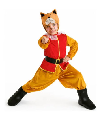 Disfraz Infantil Día Del Libro - Gato Con Botas - Cuento Gato Con Botas 10-12