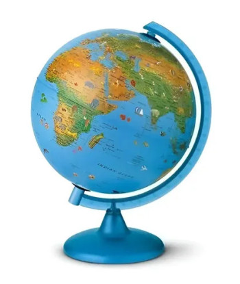 Globo Terráqueo Arca Led 25 Cm Chtech Físico Decorativo