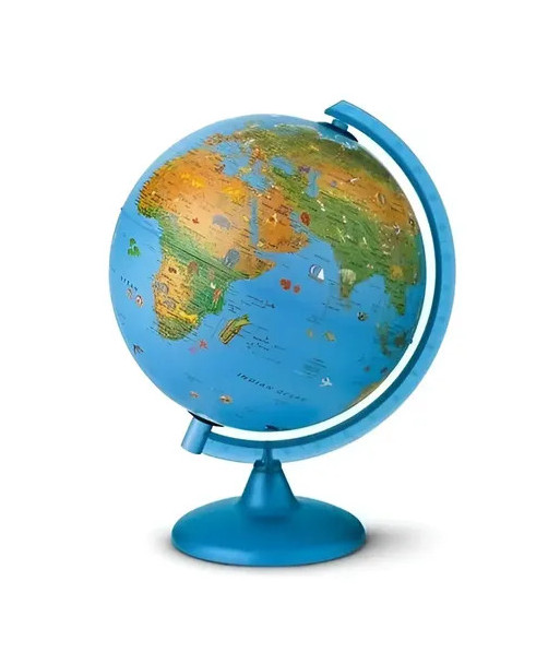 Globo Terráqueo Arca Led 25 Cm Chtech Físico Decorativo