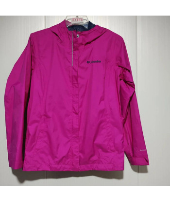 Cortaviento Columbia Niña Talla 10-12 Impermeable Rosa 2 10-12 Lisa