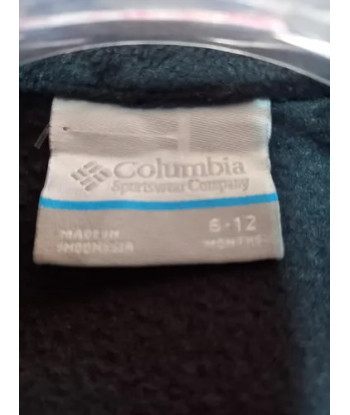 Polerón Polar Infantil Talla 6-12 Meses Columbia Negro Liso 6-12 Meses