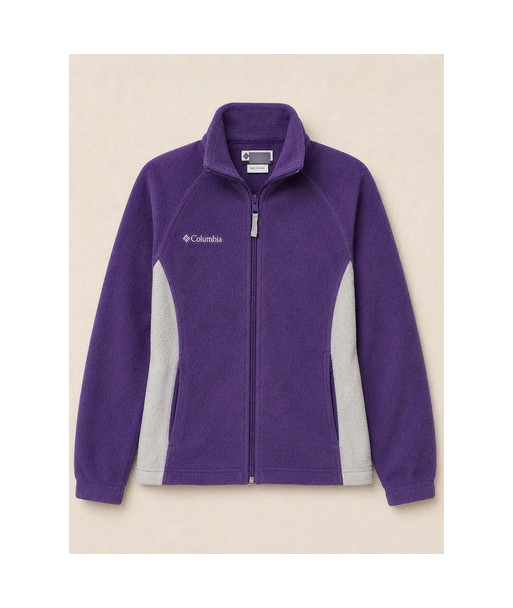 Polerón Polar Columbia Violeta Talla 10-12 10-12 Violeta Lisa