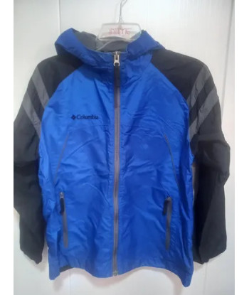 Cortavientos Infantil Columbia Azul Negro Talla 10-12 Azul 10-12 Lisa