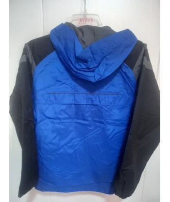 Cortavientos Infantil Columbia Azul Negro Talla 10-12 Azul 10-12 Lisa