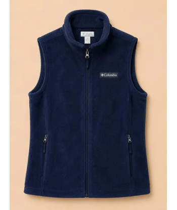 Poleron Polar Columbia Sin Mangas Talla 10-12 Azul Lisa 10-12