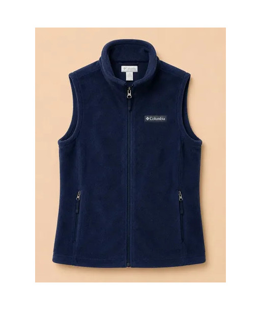 Poleron Polar Columbia Sin Mangas Talla 10-12 Azul Lisa 10-12