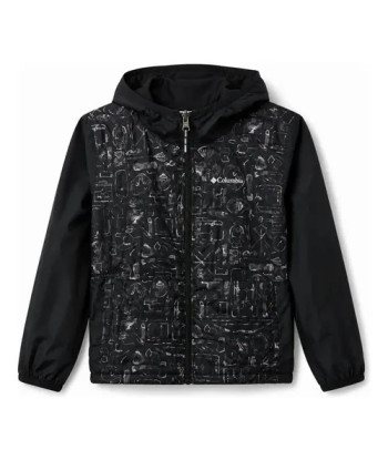 Cortavientos Columbia Reversible Talla 4-5 Negro 4-5 Lisa