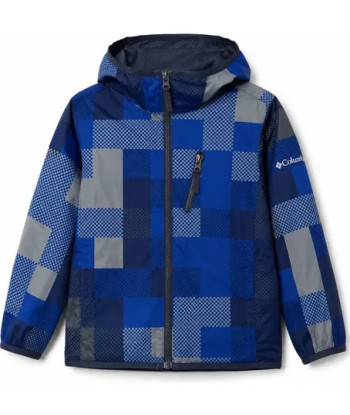 Cortavientos Impermeable Columbia Talla 6-7 Azul 6-7 Escosesa